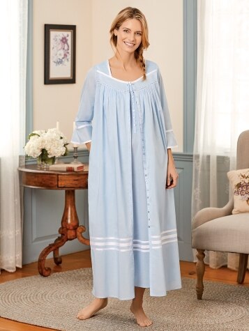 Eileen West Summer Cotton Robe Vermont Country Store