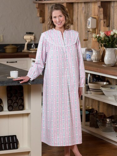 Lanz Waltz Length Tyrolean Flannel Nightgown