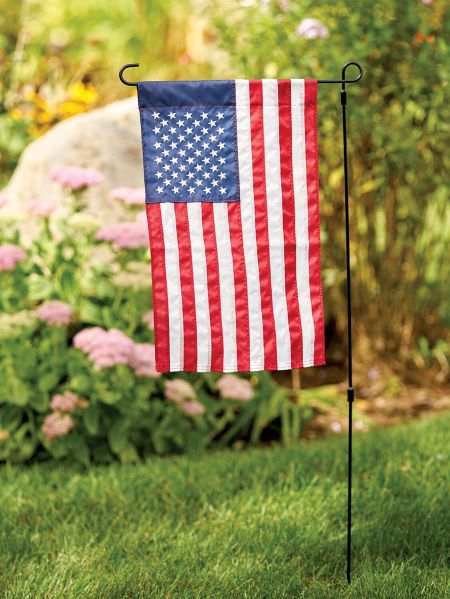 Outdoor American Flag Garden, Photo Garden Flag