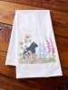 Cat and Floral Flour Sack Towel