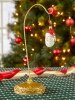 Single Christmas Ornament Metal Pedestal Stand