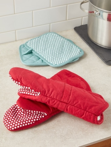 Safety Grip Silicone Dot Oven Mitt
