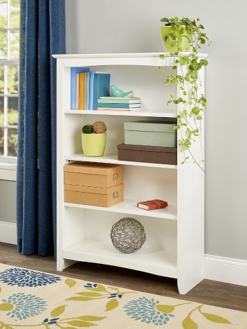 Shaker Solid Wood Bookcase, In 2 Sizes