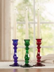 Mosser Glass Candlestick, 1 Candlestick