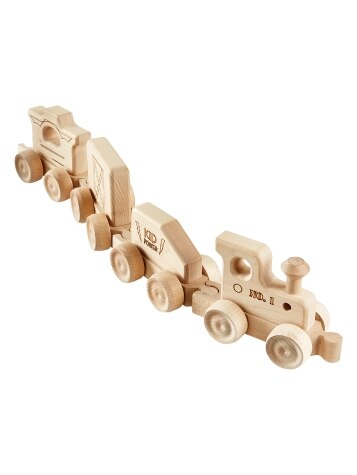 Vermont-Made Hardwood Maple Classic Wooden Toy Train