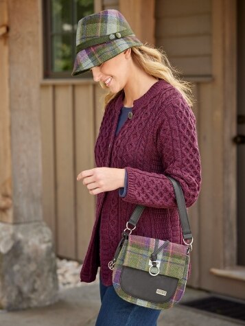 Irish Wool Plaid Two-Way Crossbody Bag