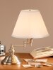 Swing-Arm Table Lamp, In Two Finishes