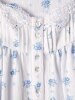 Eileen West Cotton Modal Pointelle Waltz-Length Nightgown