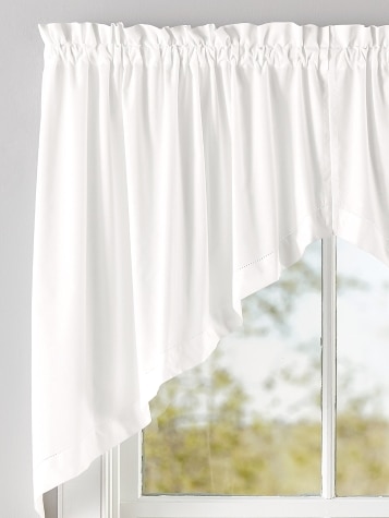 Open Needlework Swag Curtains Pair, Kitchen Swag Curtains Gray