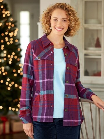 Shirt jacket flannel discount