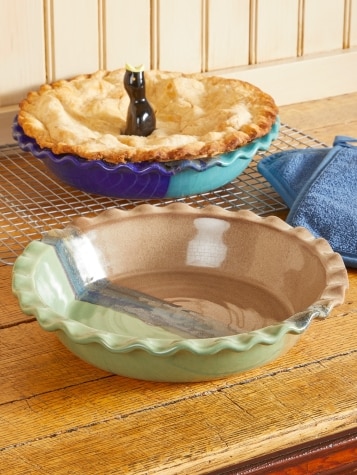 Deep-Dish Ceramic Pie Plate