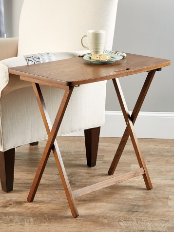 Solid Wood Space-Saving Folding Table