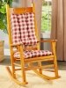 Sutton Check Rocker Chair Cushion Set