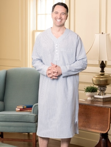 Men's Cotton Broadcloth Nightshirt