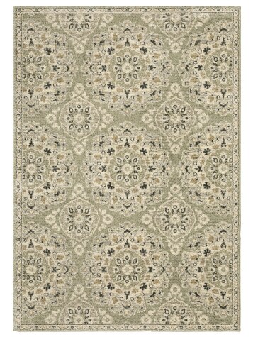 Green Forestwood Persian Medallion Area Rug