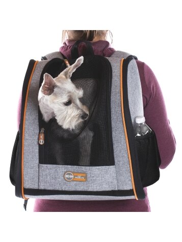 On the Go Gray Backpack Pet Carrier