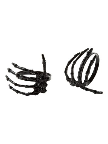 Halloween Skeleton Hand Napkin Ring, Set of 2