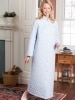 Women's Double-Quilted Long Flannel Robe