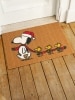 Peanuts Snoopy and Woodstock's Christmas Nonslip Doormat
