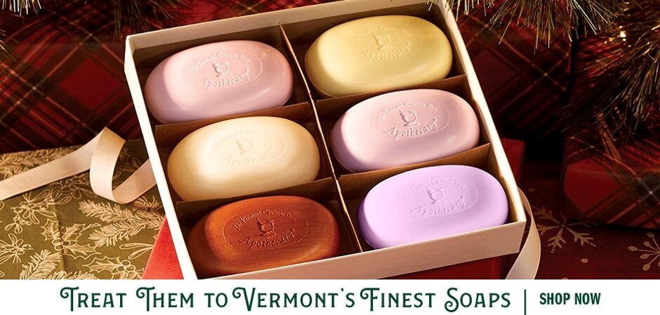 Vermont Soap Sampler Gift Box, 6 Bars