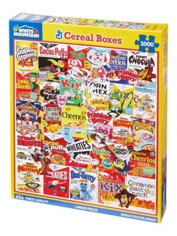 Classic Cereal Boxes Jigsaw Puzzle, 1000 Piece