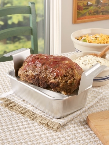 2 piece meatloaf pan clearance