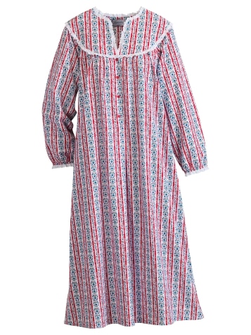 Lanz Tyrolean 50 Inch Flannel Nightgown