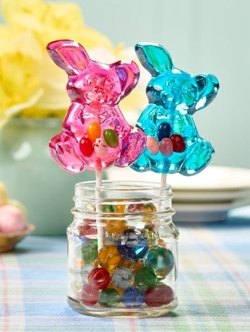 Jelly Bean Bunny Lollipops