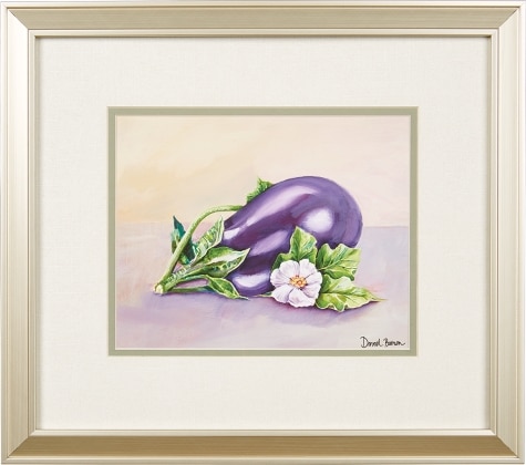 Eggplant And Pepper Framed Art Prints by Donnel Barnum, 2 Prints