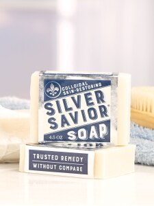 Silver Savior Colloidal Silver Face and Body Soap, 2 Bars
