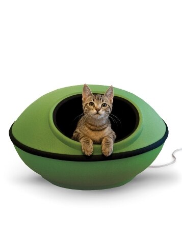 Sweet Dreams Green Heated Pet Sleeping Pod