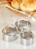 Stainless Steel Biscuit Cutters, Set of 3