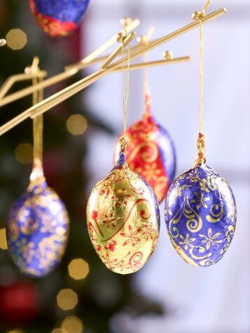 German Milk Chocolate Foiled Christmas Ornaments