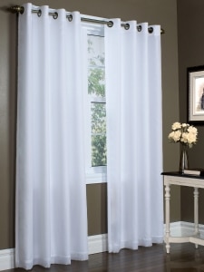 Privacy Lined Grommet Top Semi-Sheer Panel