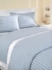 Chambray Stripe Portuguese Cotton Percale Comforter Cover