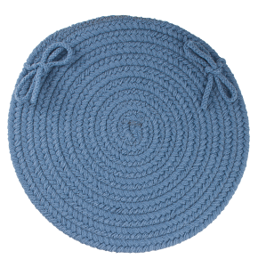 Mount Mansfield Solid Color Braided Chair Pad
