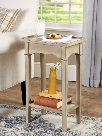 Solid Wood Chairside End Table