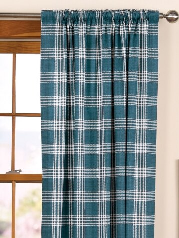 Bentley Plaid Rod Pocket Curtains