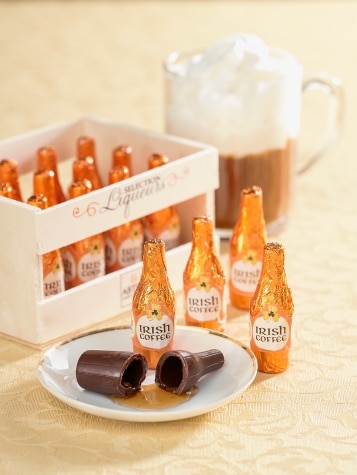 Chocolate Bottles Filled with Coffee Whiskey