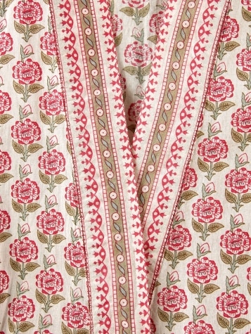 Women's Moroccan Rose Cotton Robe
