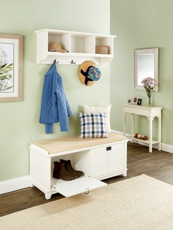 Woodview Solid Wood Storage Bench