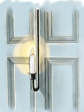 Over-the-Door Battery-Operated Candle