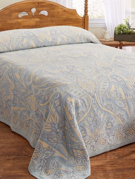All Cotton Tapestry Bedspread Twin, Tapestry Bedding King