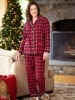 Women's Buffalo Plaid Cotton Flannel Pajama Set