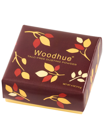 Woodhue Body Powder In Packaging