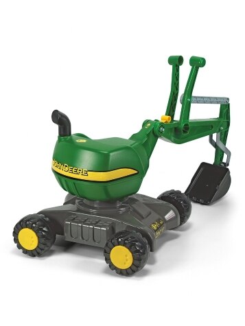 John Deere Sit-On Digger and Excavator for Kids