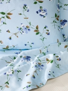 Wildflower Portuguese Flannel Sheet Set