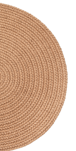 Mount Mansfield Solid Color Braided Slice Rug