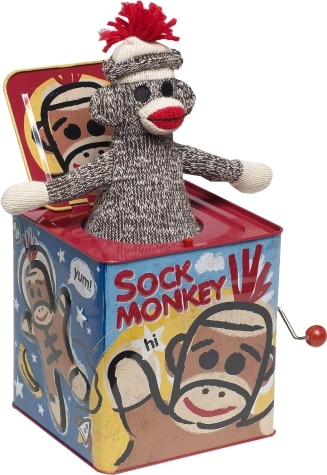 Sock Monkey-in-the-Box
