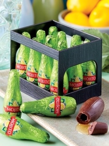 Mojito Filled Chocolate Bottles